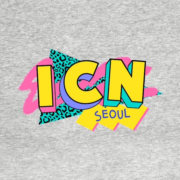 Seoul, South Korea Retro 90s Logo by SLAG_Creative